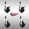 Service Caster 4 Inch 316SS Soft Rubber Swivel 7/8 Inch Stem Caster Lock Brake SCC, 2PK SCC-SS316TTLEX20S414-SRS-2-S-2-78 - alternate 4